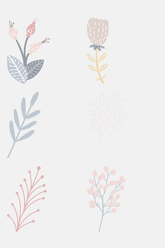 简约森系水彩植物元素素材清新森系手绘画水彩植物元素素材立即下载