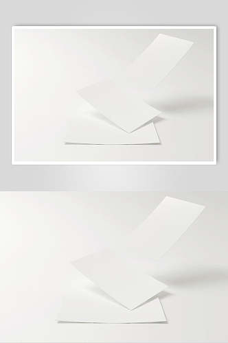 空白折页样机效果图设计