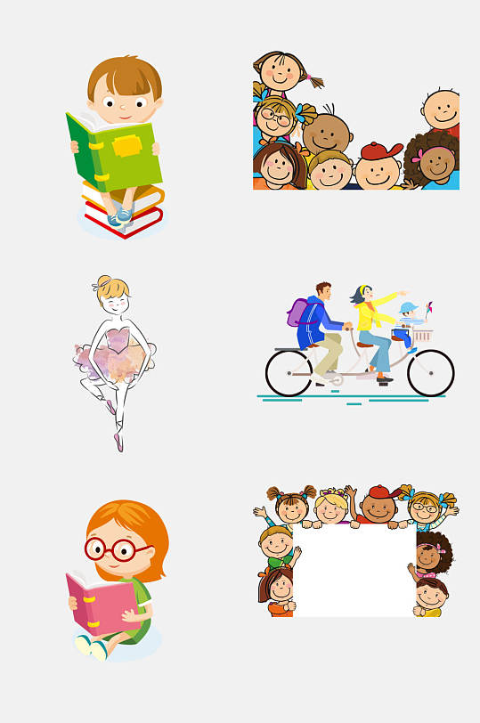 少儿卡通元素-少儿卡通元素图片-少儿卡通元素素材下载-众图网
