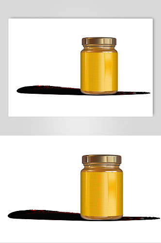 香甜蜂蜜瓶罐样机效果图