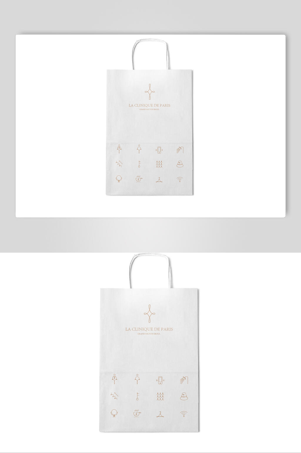 白金牛皮纸袋样机效果图素材