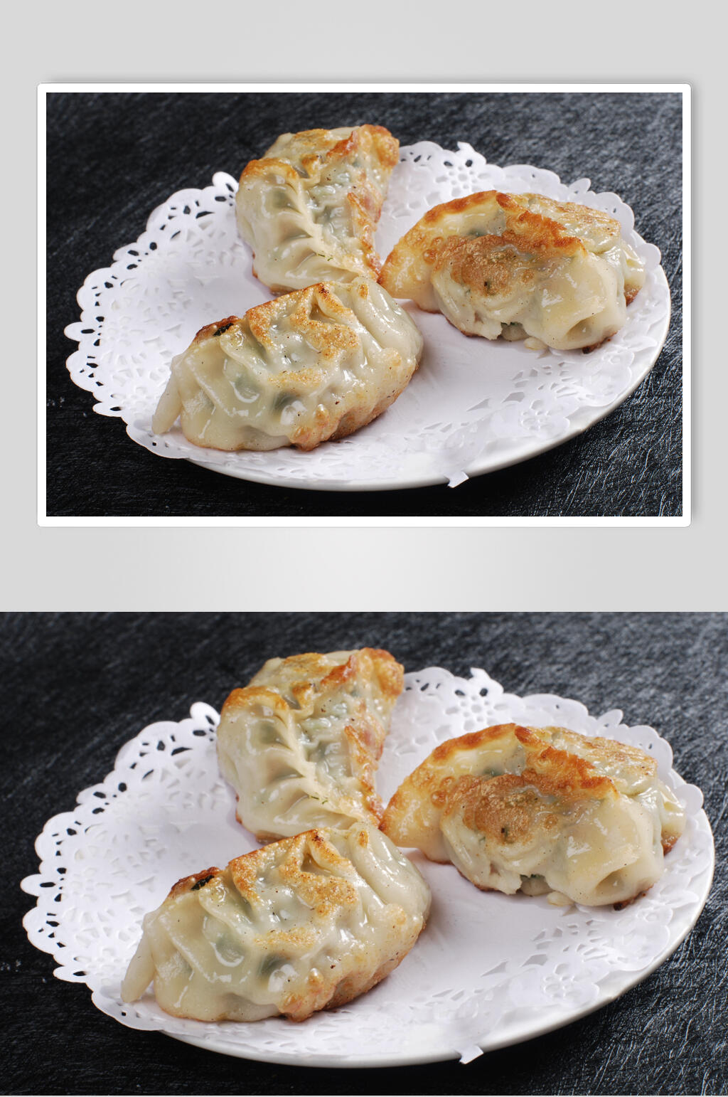广东韭菜煎饺图片素材