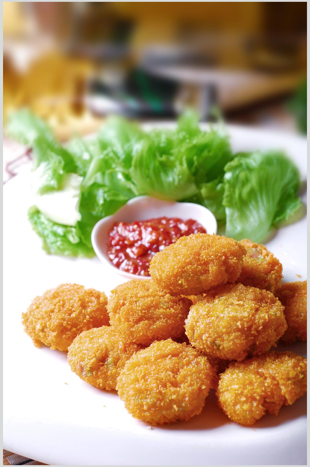 HQ粤奇心虾饼图片素材
