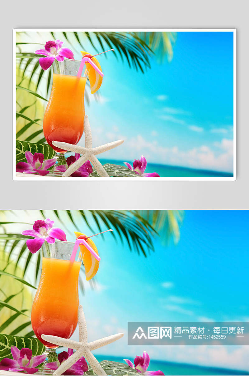 热带水果鲜榨果汁图片美食摄影图素材