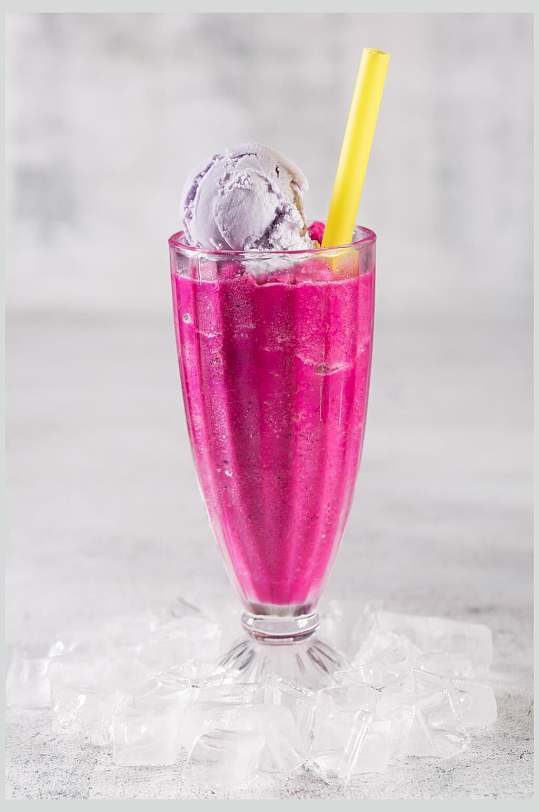香芋冰激凌紫薯特饮美食摄影图