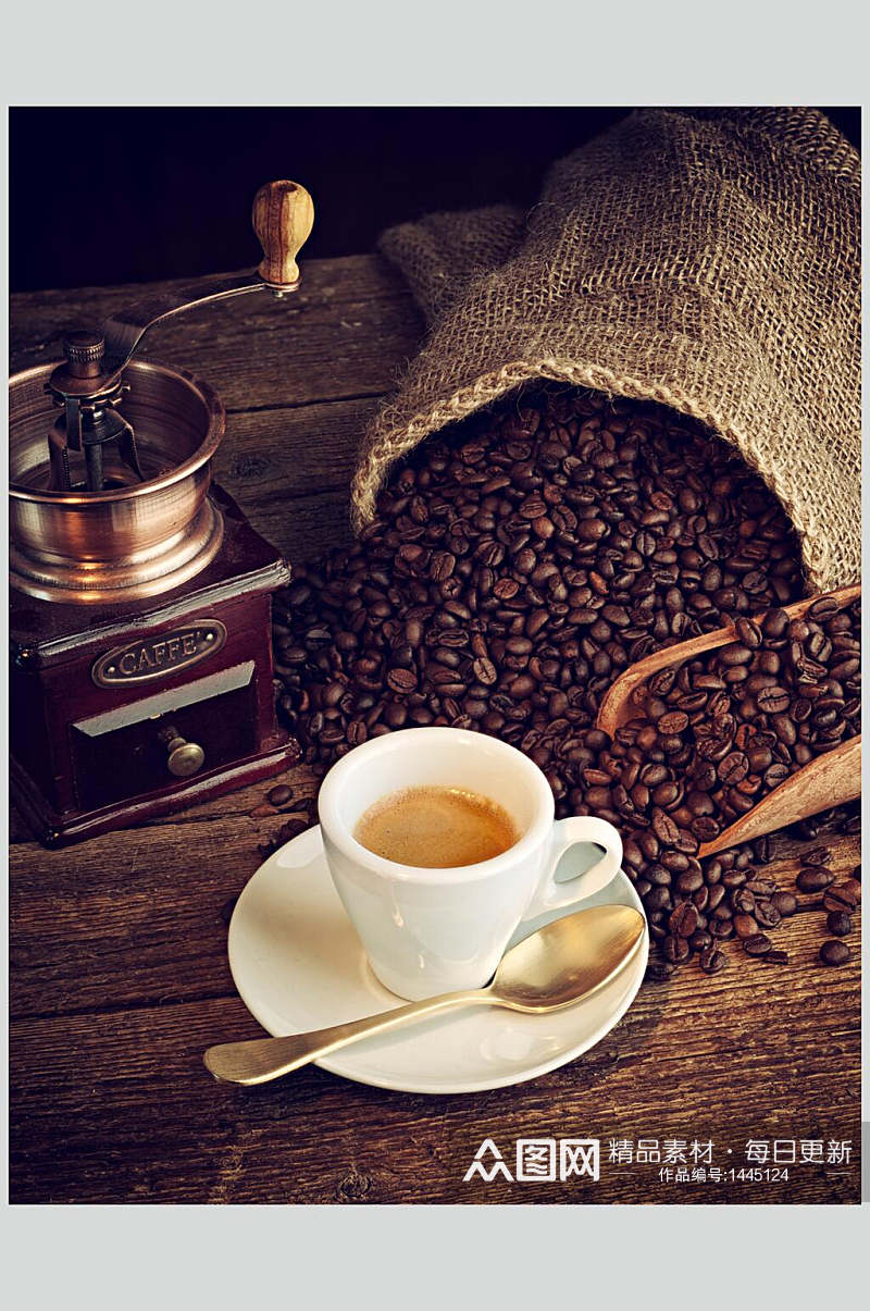 咖啡豆咖啡高清摄影图素材