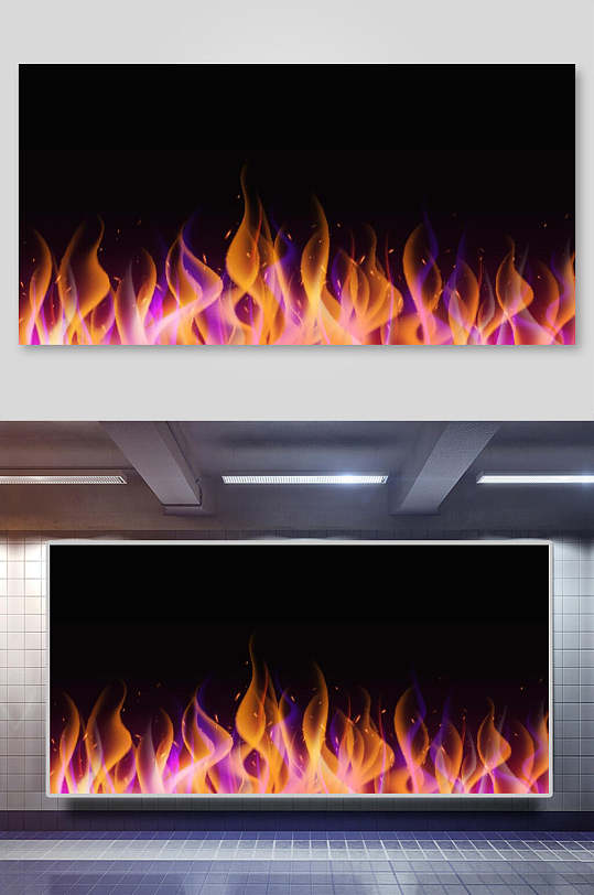 火焰背景素材海报