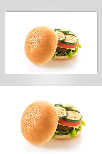 西式快餐汉堡高清图片