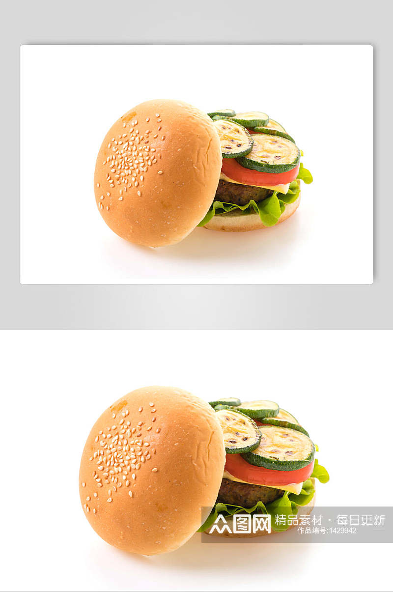 西式快餐汉堡高清图片素材
