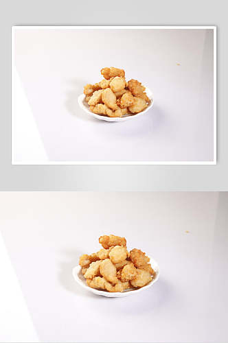 小吃炸品鸡米花图片