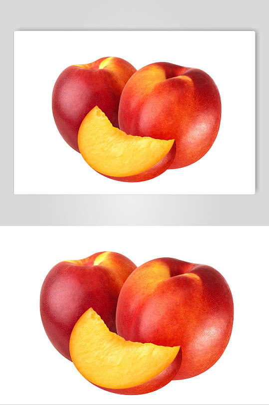 水果油桃桃子摄影图