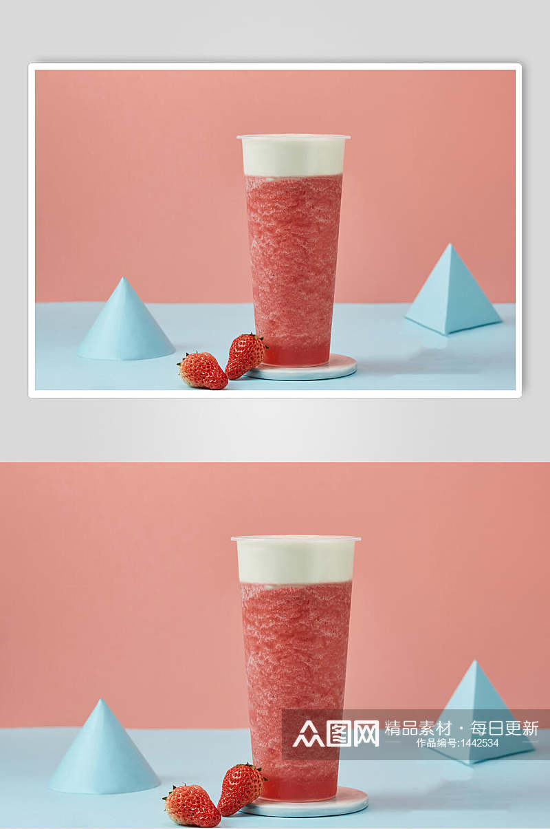 x芝士莓莓美食摄影图素材