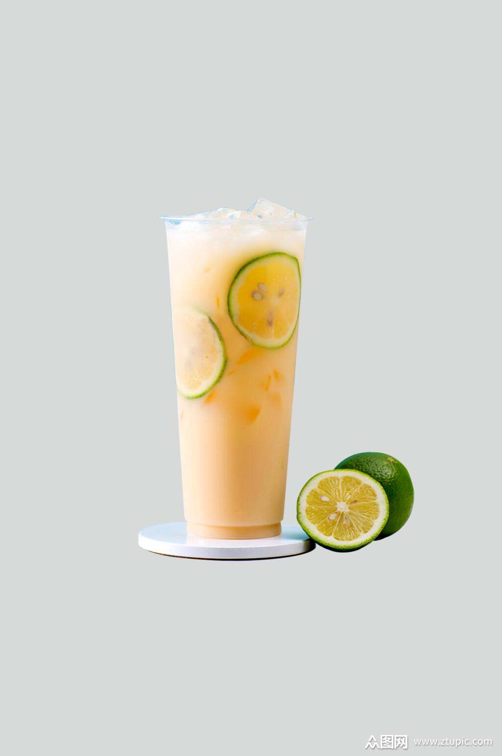 青柠养乐多冰奶茶高清摄影实拍图模板下载-编号1445718-众图网