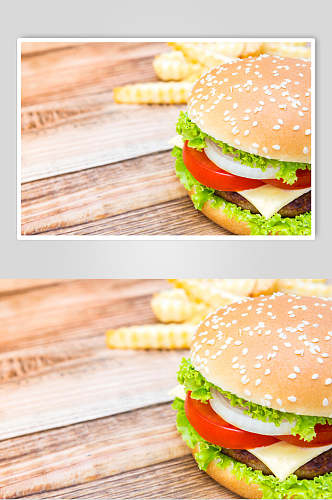 肉饼汉堡高清图片