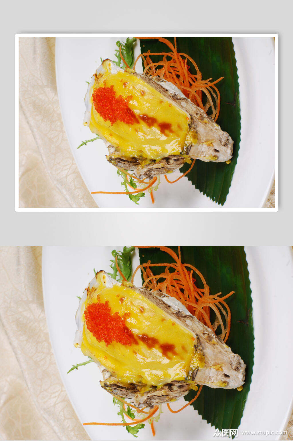 hq海胆酱烧生蚝图片素材