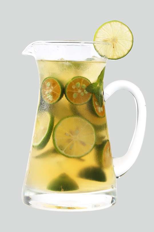 简约x金桔薄荷绿茶摄影图