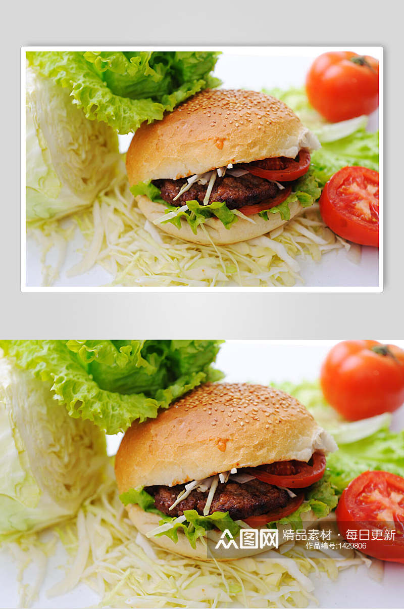 汉堡套餐高清图片素材