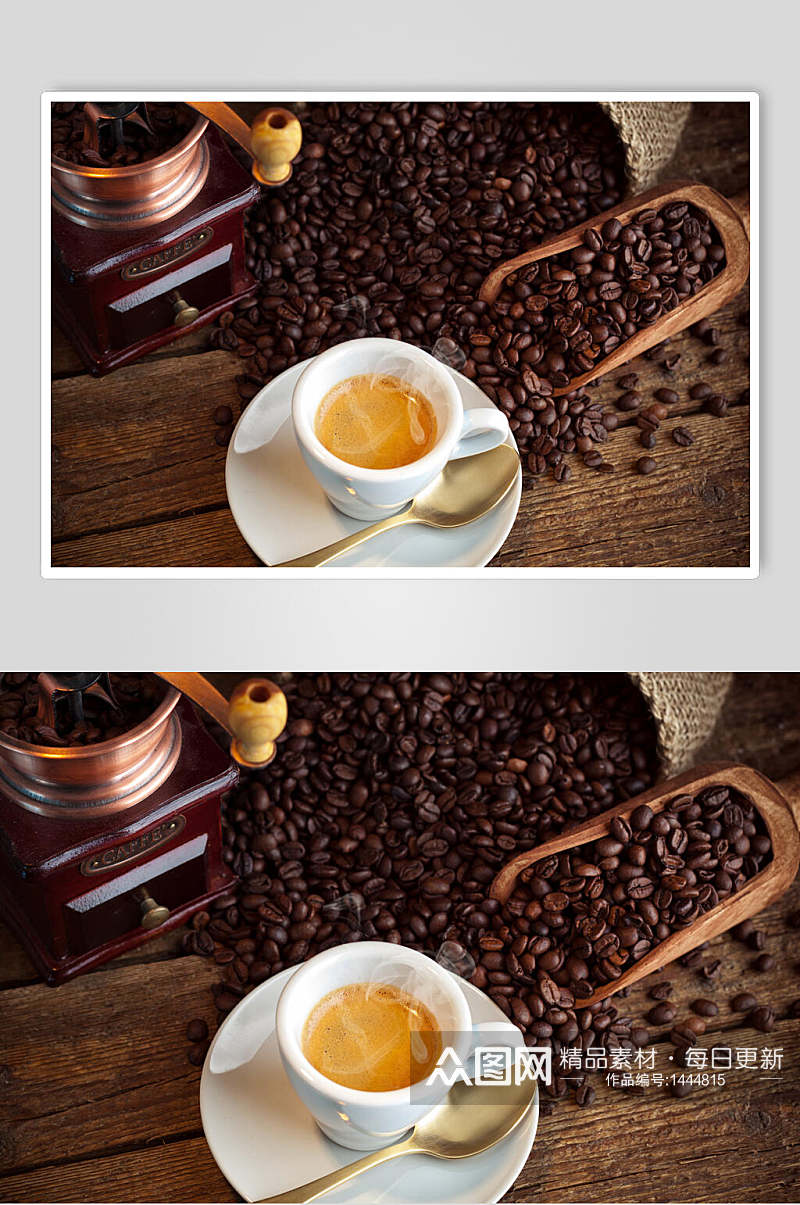 高清咖啡咖啡豆摄影图片素材