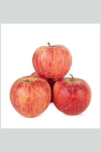 红富士新鲜的苹果摄影图片