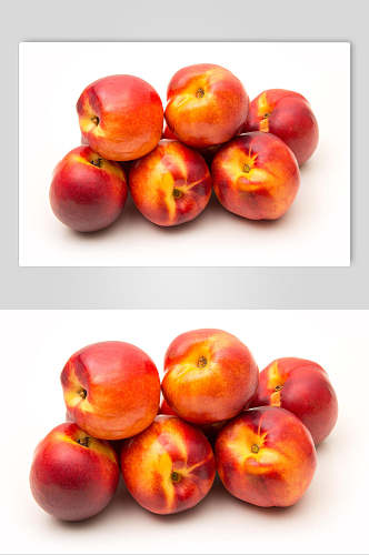 水果新鲜油桃桃子摄影图