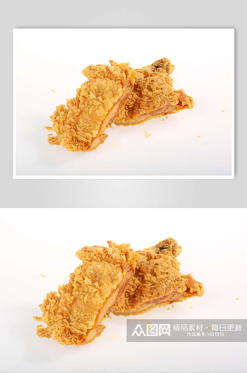 金牌动力香酥鸡排美食摄影图素材