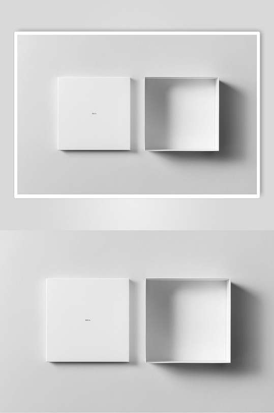 上下盖礼盒包装盒样机效果图-众图网