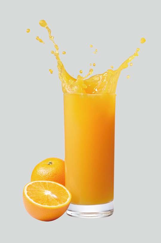 果汁橙汁高清摄影图