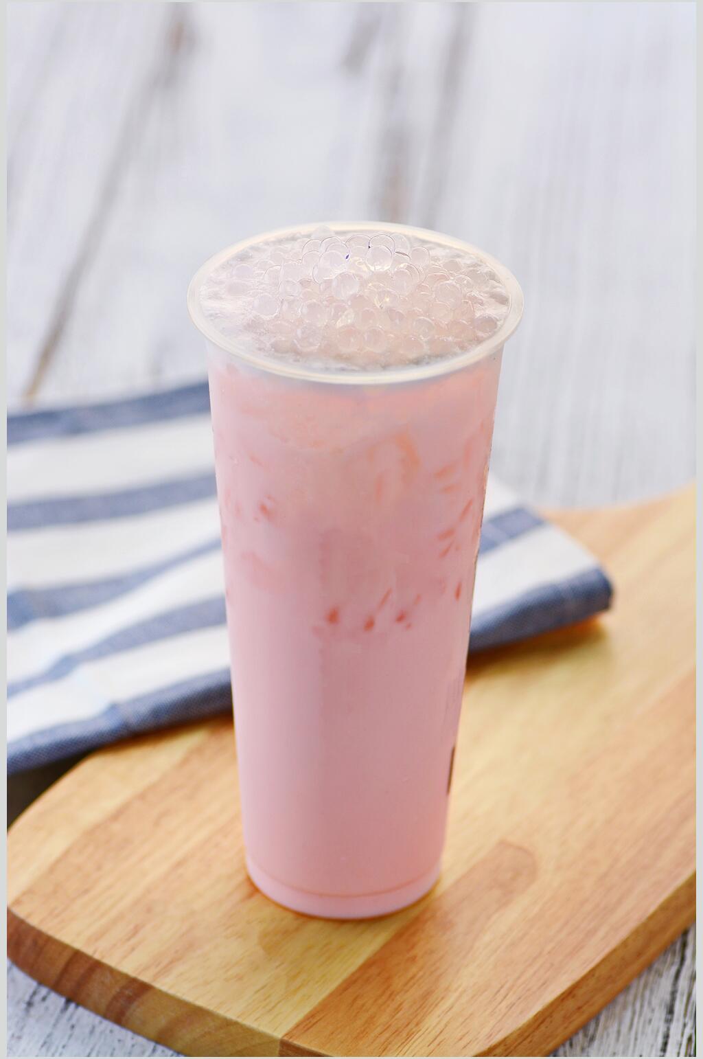 水蜜桃奶茶高清图片素材