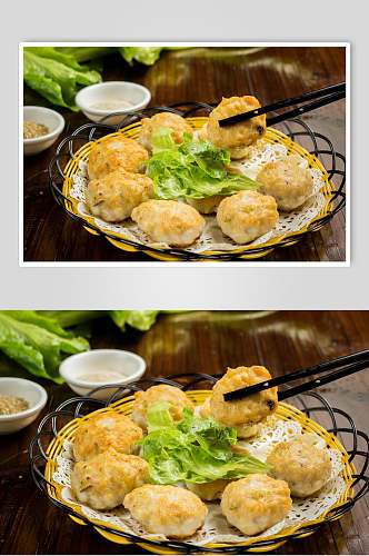 广式茶楼点心特色小食美食摄影图