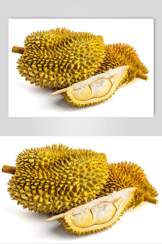 简约榴莲摄影图