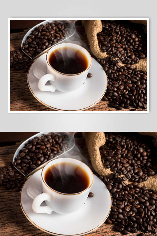 浓香意式黑咖啡咖啡摄影图片