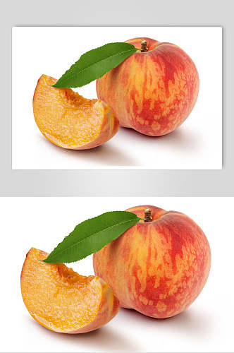 生鲜水果桃子摄影图