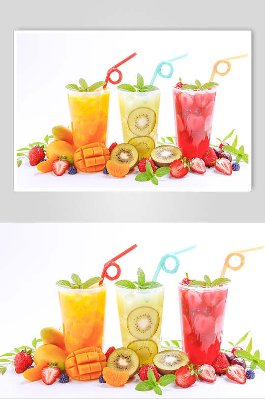 西瓜饮品清凉西瓜水果摄影图