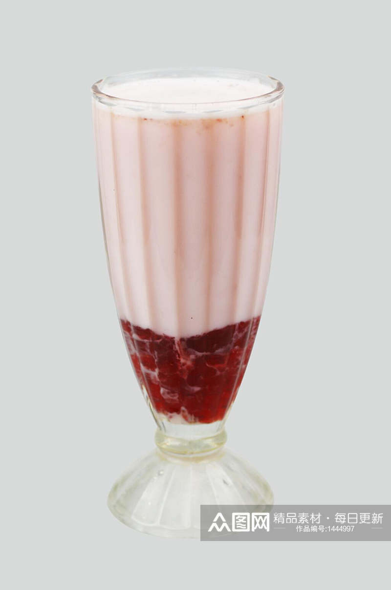 草莓椰子奶超清摄影图素材