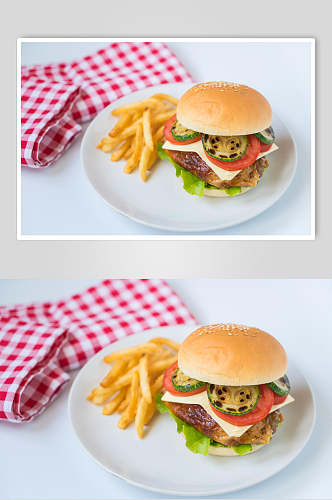 青瓜牛肉汉堡图片