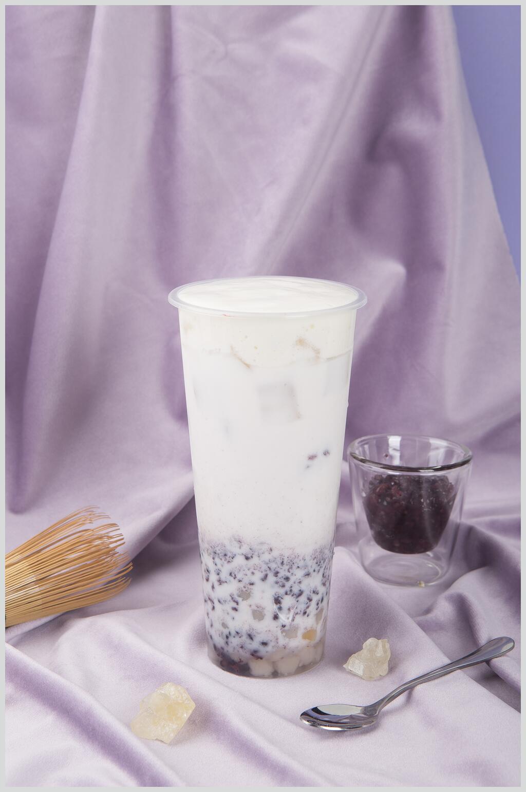 椰汁奶茶美食摄影图素材