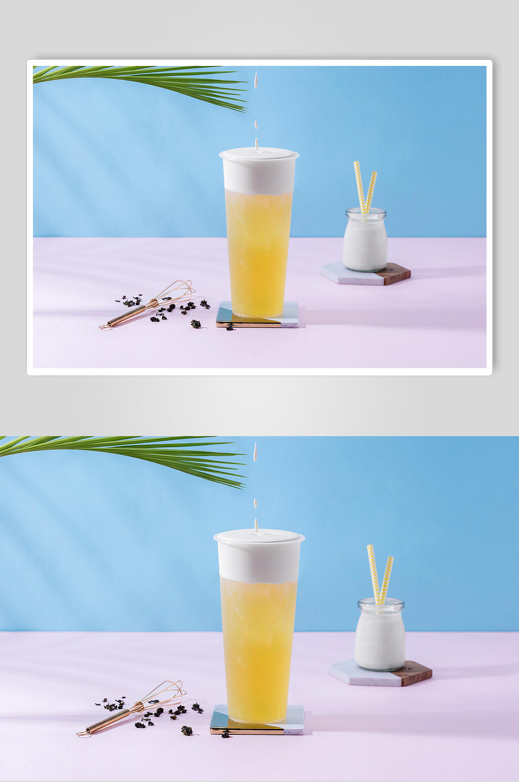 夏日冰凉可口果茶摄影图片素材