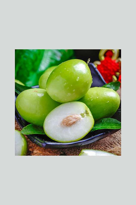 牛奶枣水果摄影图