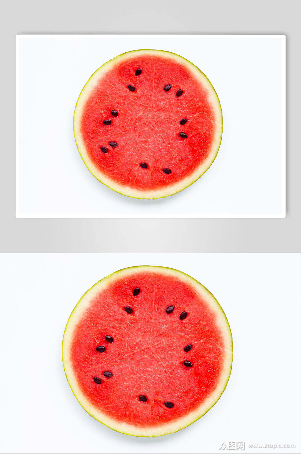 生鲜清凉西瓜切面水果摄影图素材