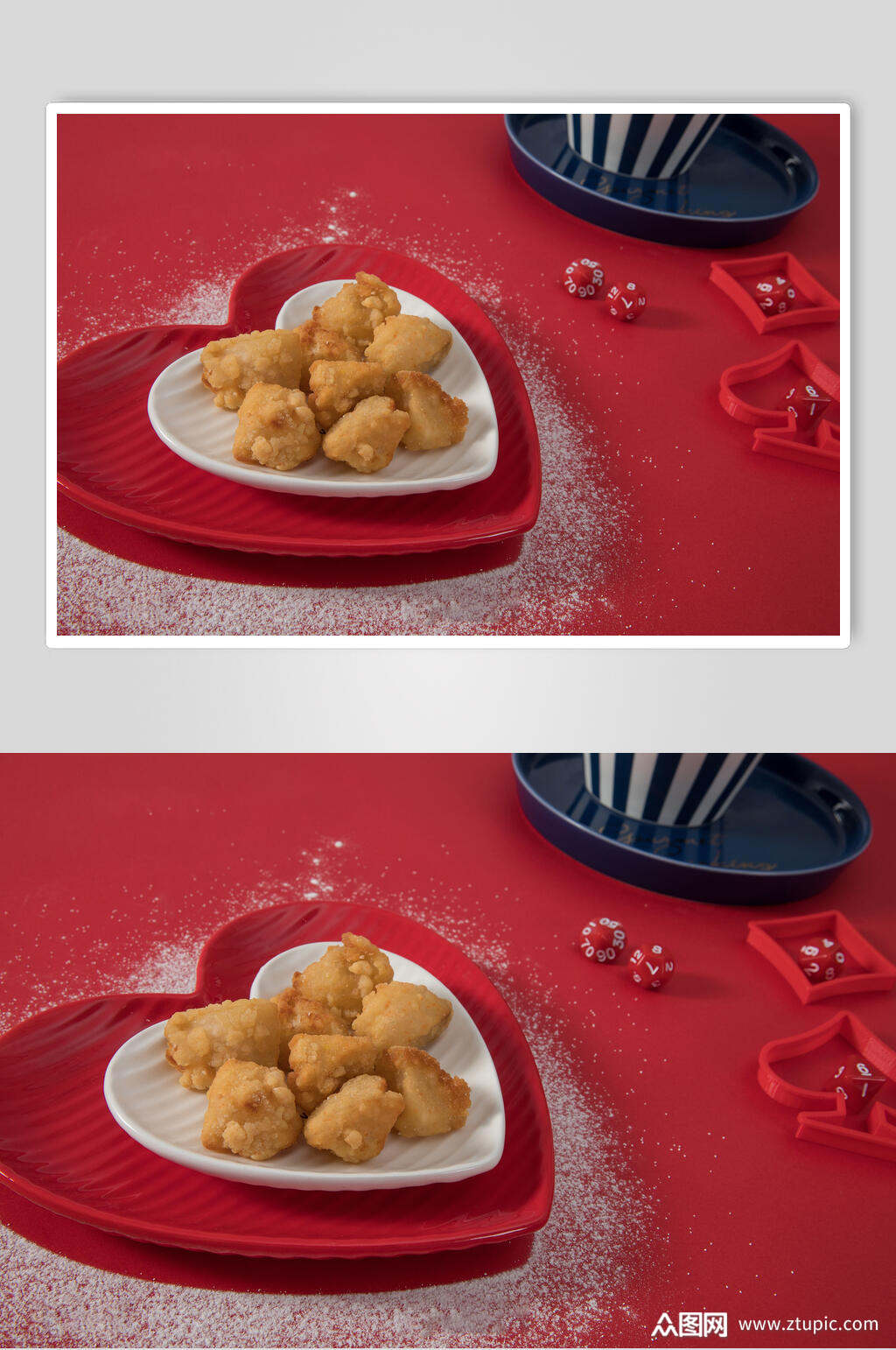 香酥鸡块高清图片