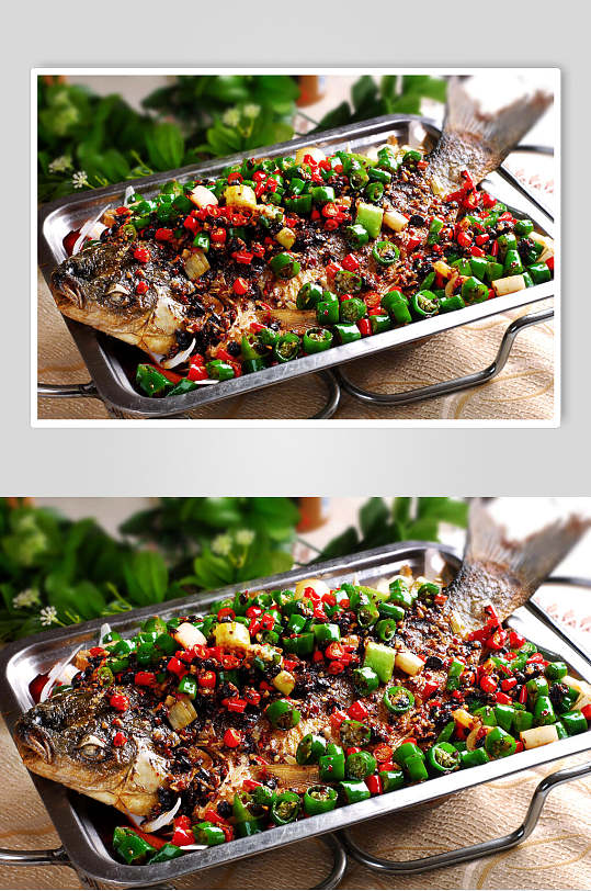 美味对话老干妈铁板鱼dpi摄影图