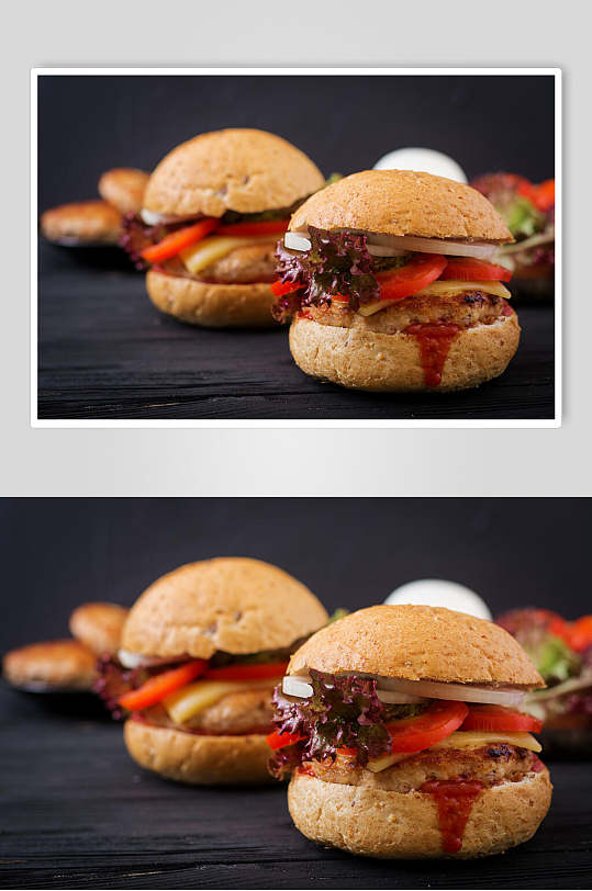 迷你小汉堡高清图片