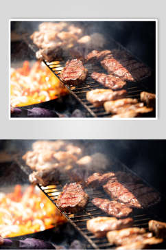 烤肉排高清图片