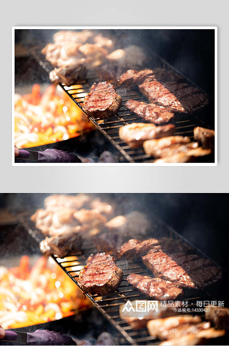 烤肉排高清图片素材