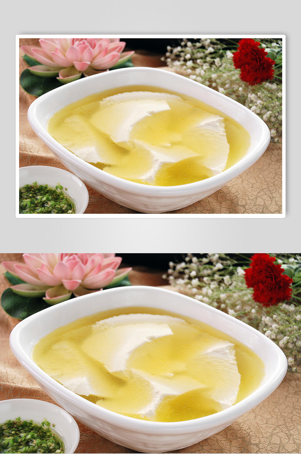 HQ鸡汁豆花图片素材