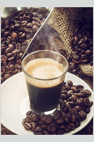 意式浓香黑咖啡高清摄影图