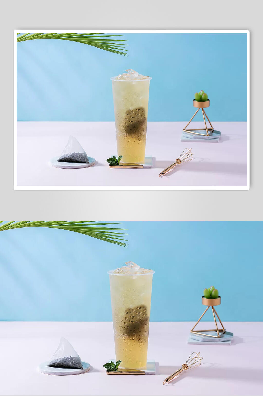 夏日茶饮料果汁摄影图素材