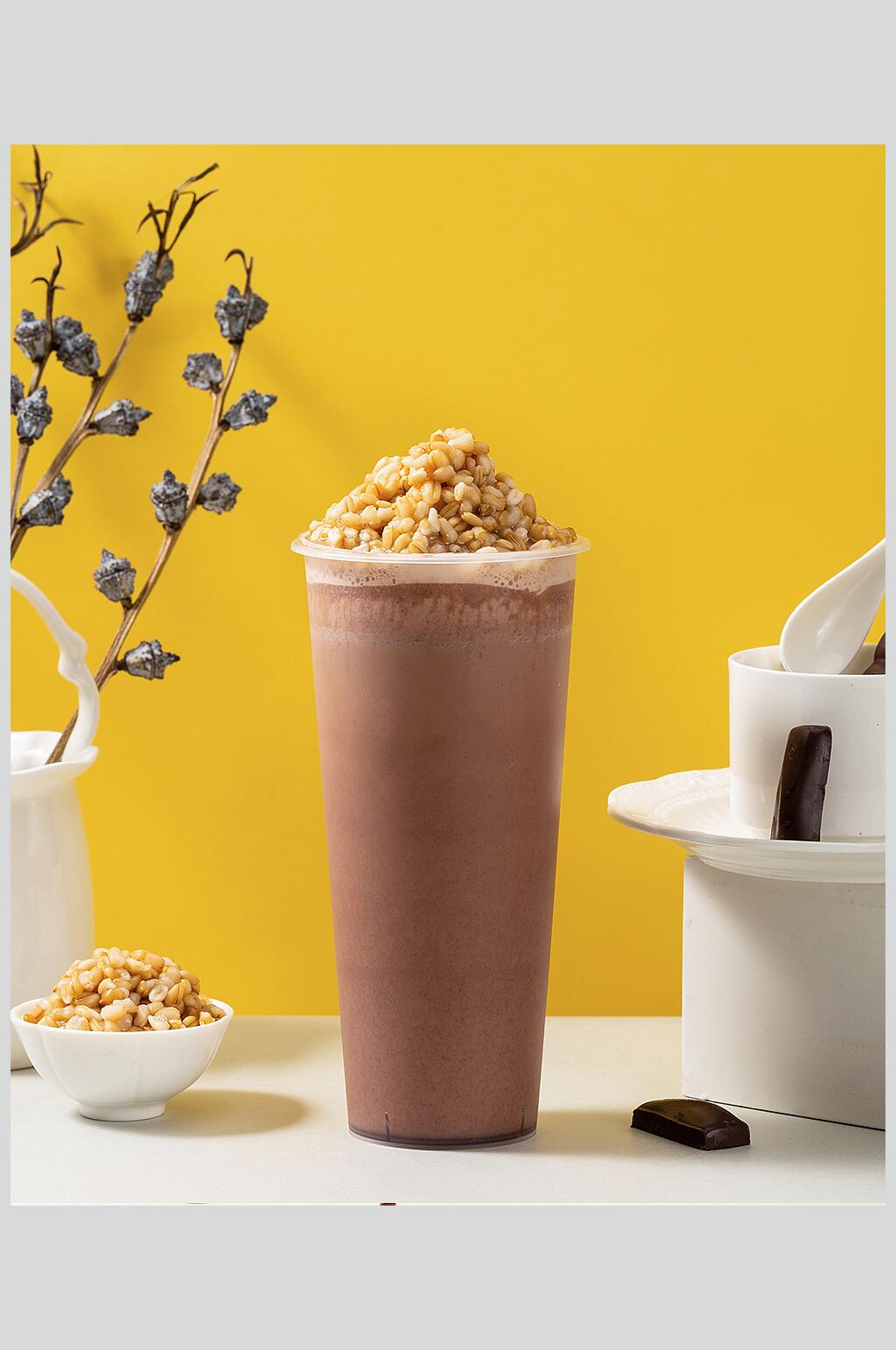 核桃奶茶高清图片素材