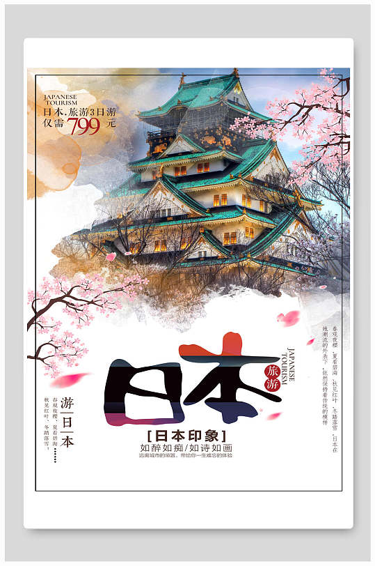 日本印象旅行旅游海報(bào)