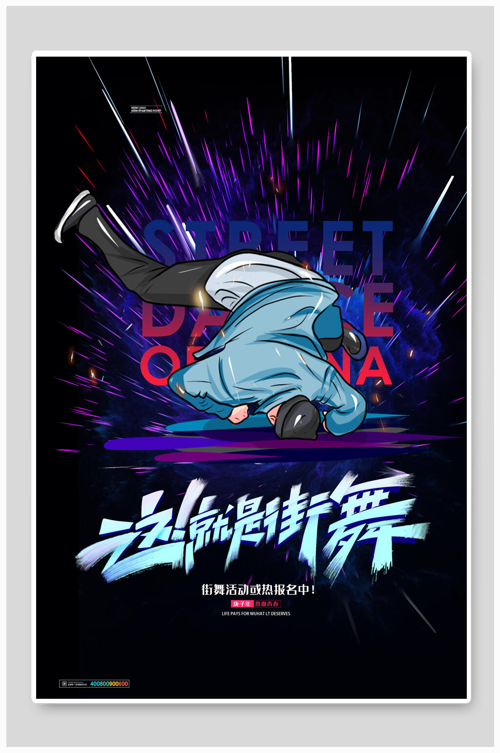 这就是街舞舞蹈篮球海报素材